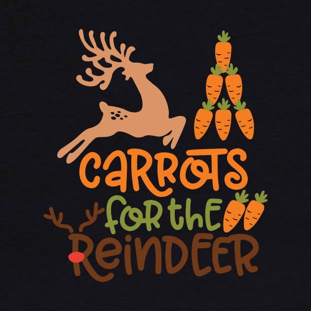 Carrots for the reindeer Funny Christmas Gifts For Men Women and Kids by BadDesignCo